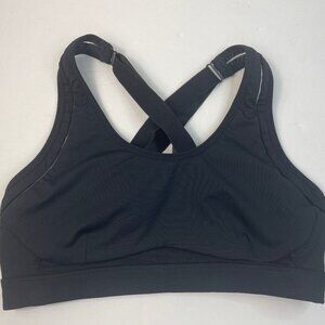 Fabletics Midnight Black Cross-Back Sports Bra